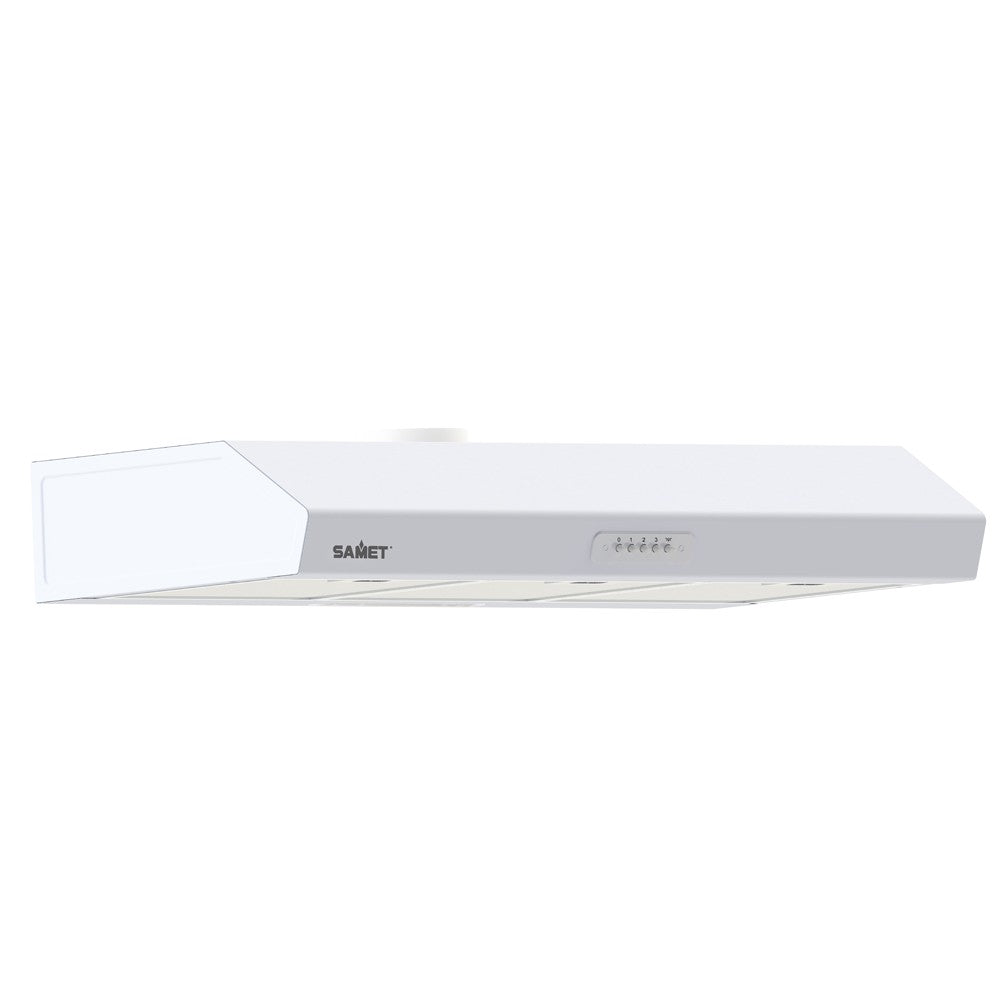 Samet Gruppo cappa sottopensile Tornado 90 luce led potenza aspirante 280 m3/h 90 cm. bianco classe D