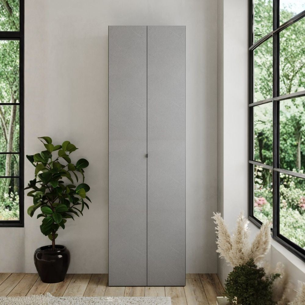 Mobile multiuso Medea 4 ante colore rovere 74.5x34.9xH191.9 cm.