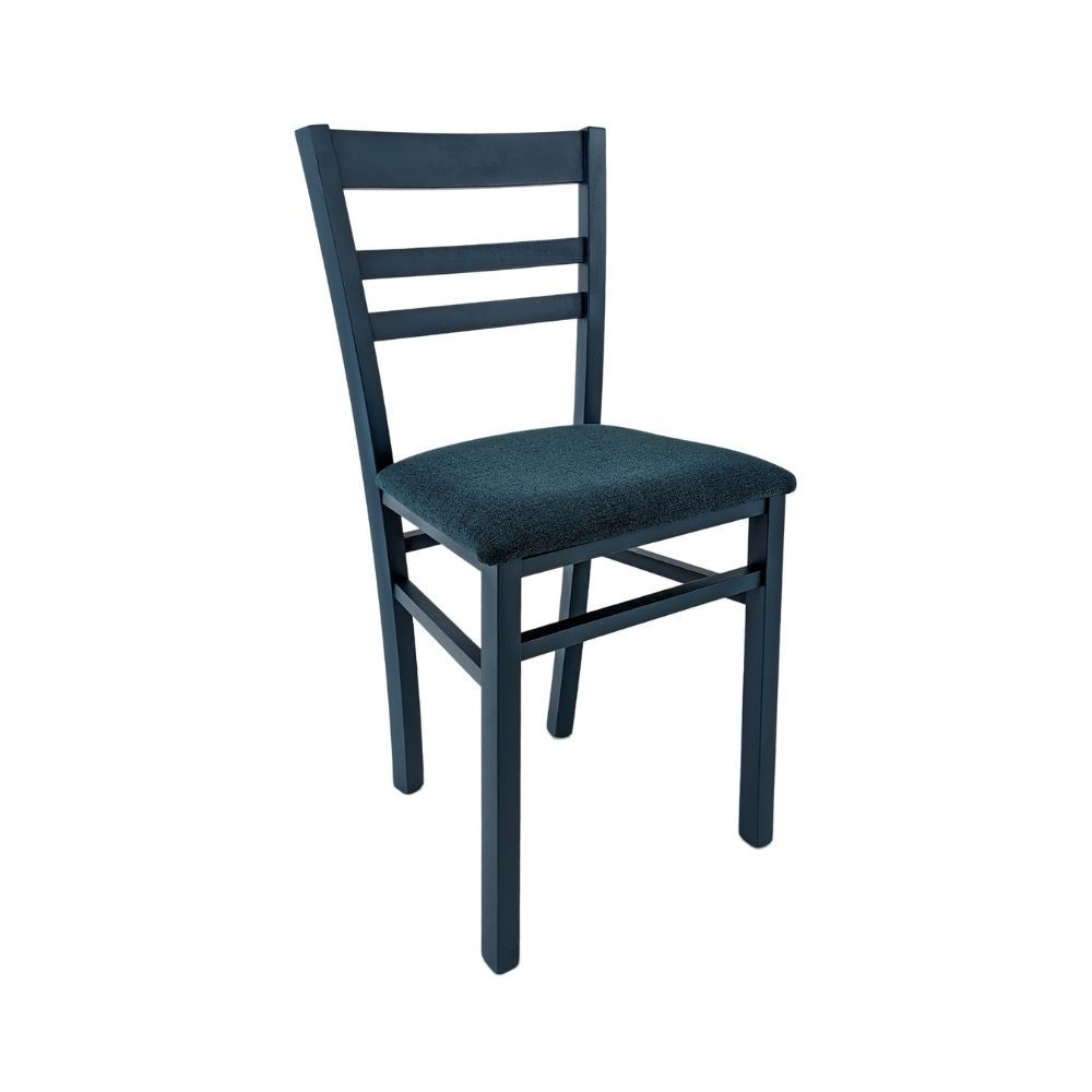 Sedia Cromica in legno blu set 2 pezzi