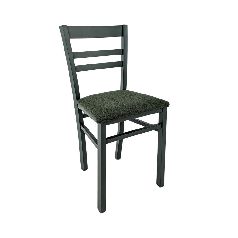 Sedia Cromica in legno verde set 2 pezzi