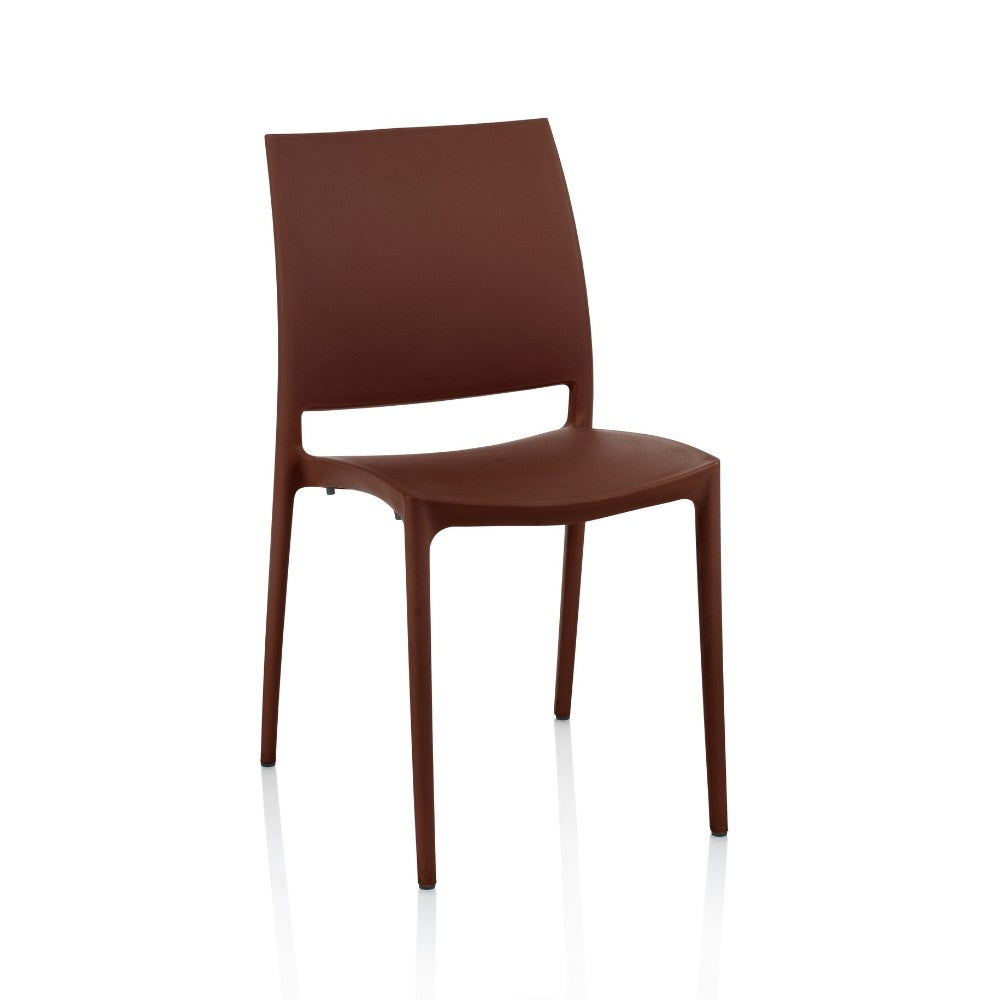 Sedia Curtis polipropilene bronzo design ergonomico