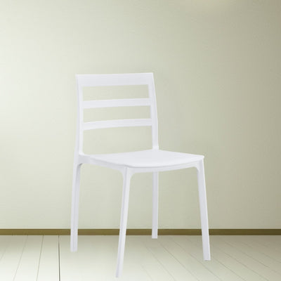 Sedia Galena in polipropilene 47X47,5XH79 cm colore bianco