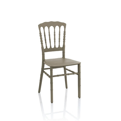 Sedia Glinda polipropilene tortora