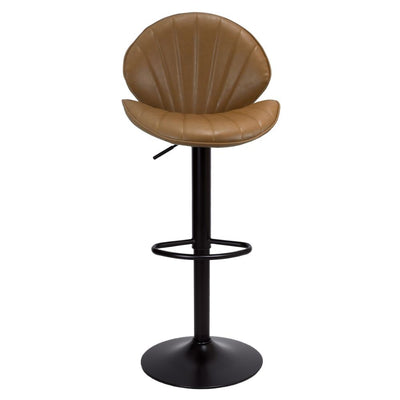 Sgabello regolabile Tunn colore tortora con piede nero