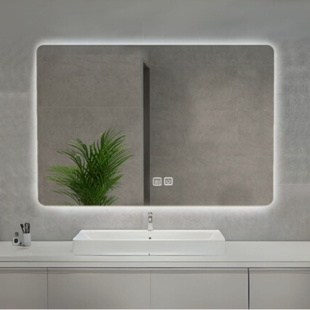 Specchio smart rettangolare YJ-70120A con retroilluminazione 70x120 cm.
