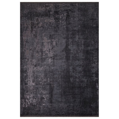 Tappeto antiscivolo vintage bambù colore antracite 120x180