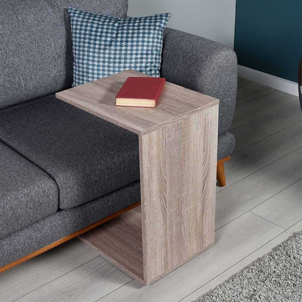 Tavolino per divano  porta pc SHP09LT1 rovere tartufo