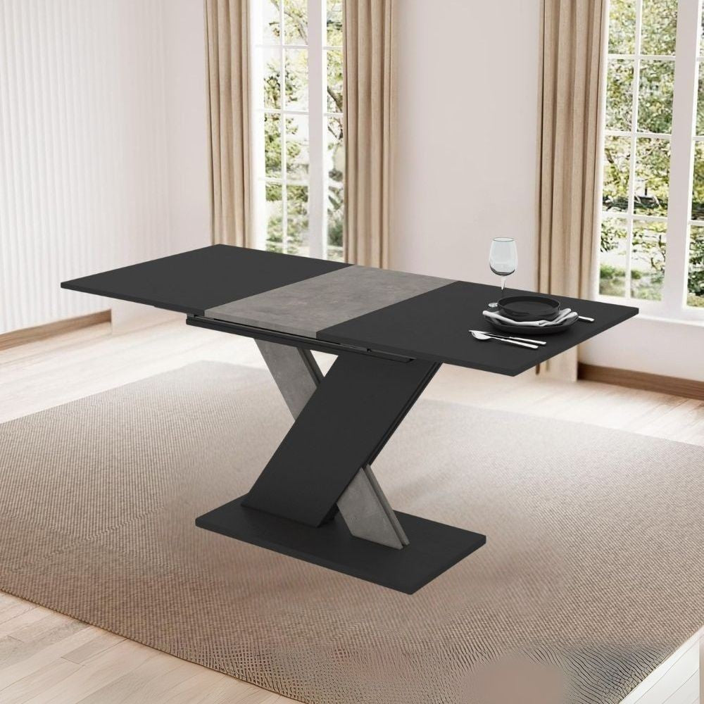 Tavolo quadrato Carvel in colore cemento 68x68x75 H cm.