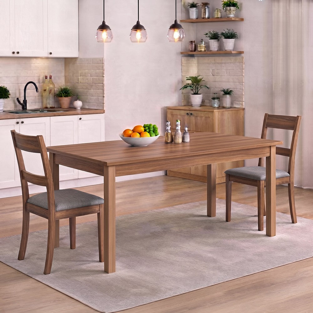 Tavolo allungabile Firenze 140x85 con allunga da 40 cm. noce naturale