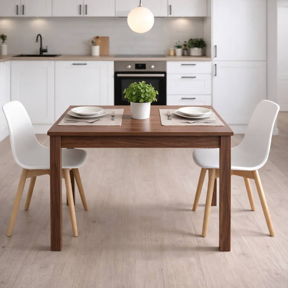Tavolo allungabile Firenze 90x60 con allunga da 30 cm. in noce naturale