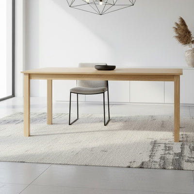 Tavolo Dori in legno colore rovere H 73x140x80 cm.