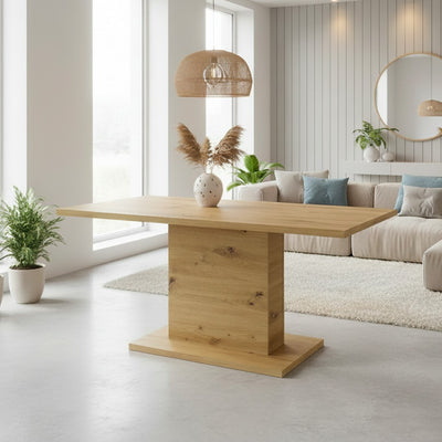 Tavolo Follow 162 colore rovere 160x80x75.90 cm