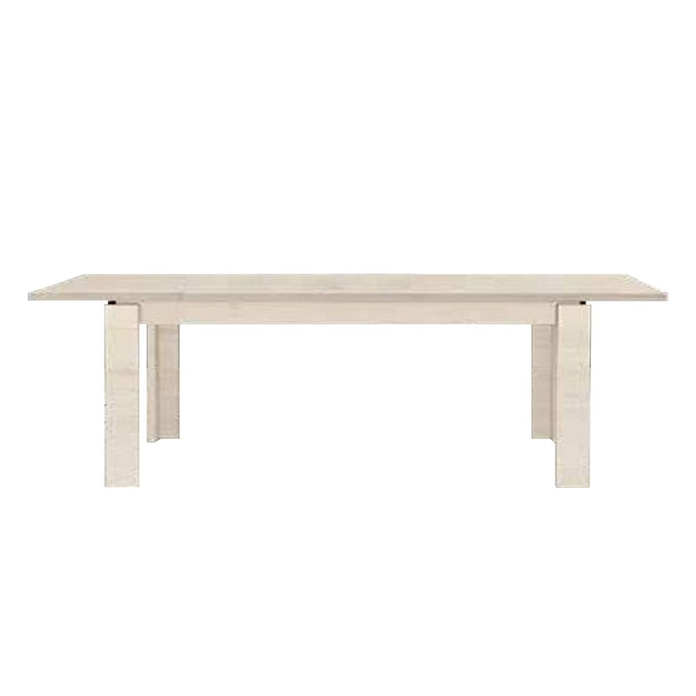 Tavolo Imab Manhattan in rovere sbiancato con 1 allunga 160x90x76.5 H cm.