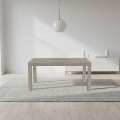 Tavolo Imab Friend Mantova in larice bianco con 2 allunghe 140x80x77.5 cm.