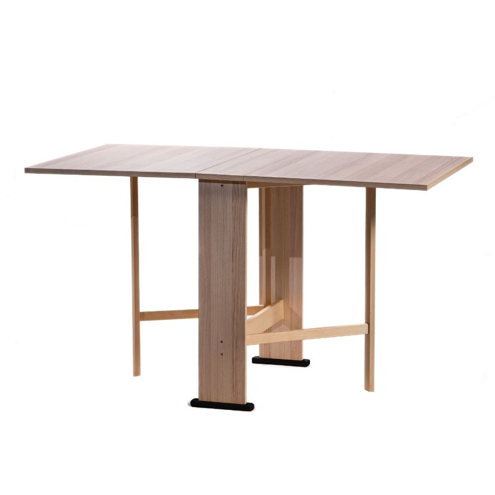 Tavolo pieghevole salvaspazio Mati 74x136 colore rovere sbiancato