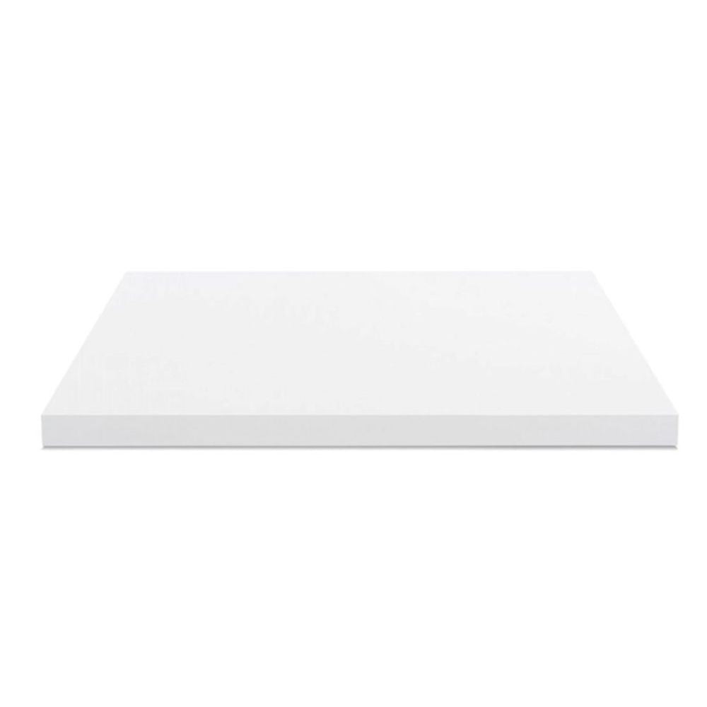 Top per bagno 100x47x4 con bordo poliuretano in bianco
