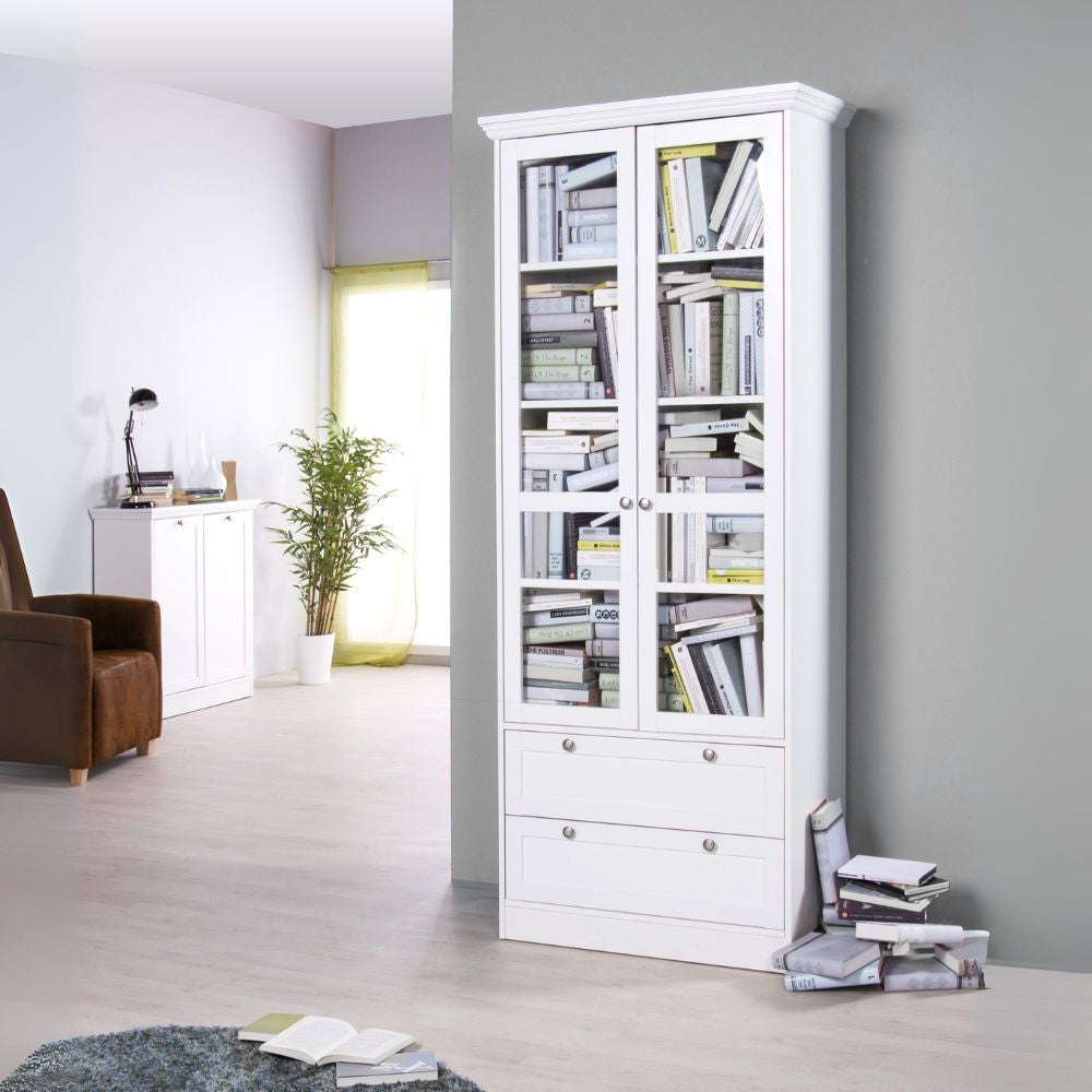 Armadio Arcadia 2 ante battenti e un cassetto colore rovere medio