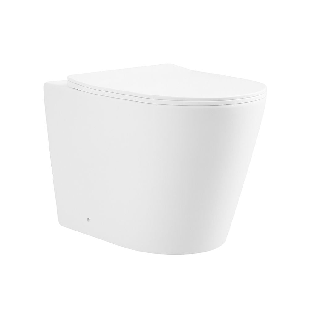 WC a pavimento YJ-3380MW in bianco opaco smaltato 36x56x40 cm.